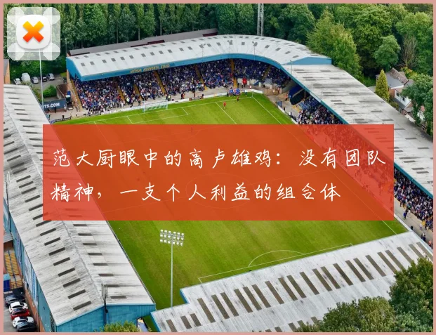 范大厨眼中的高卢雄鸡：没有团队精神，一支个人利益的组合体